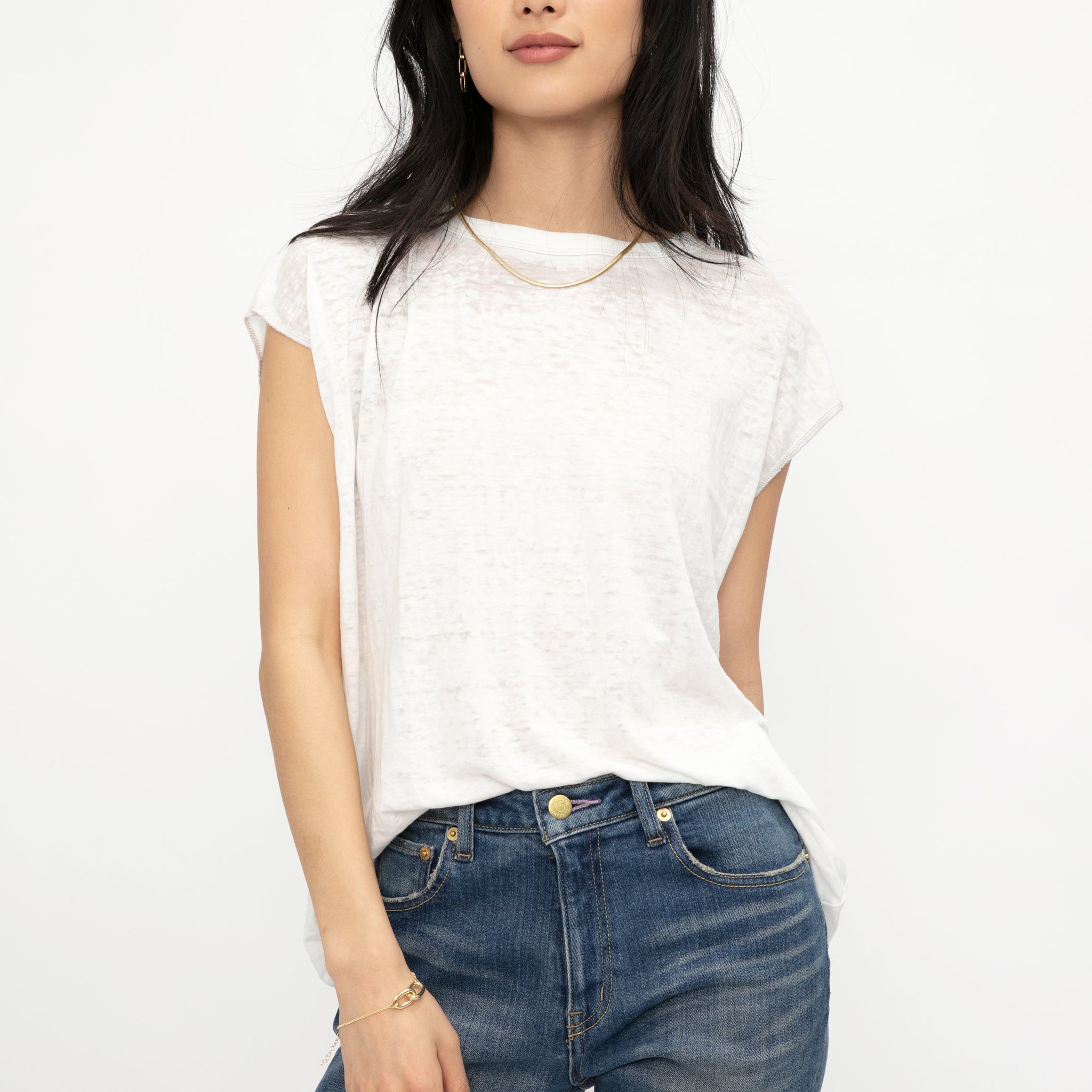 NSF Harley Boyfriend Tee in White