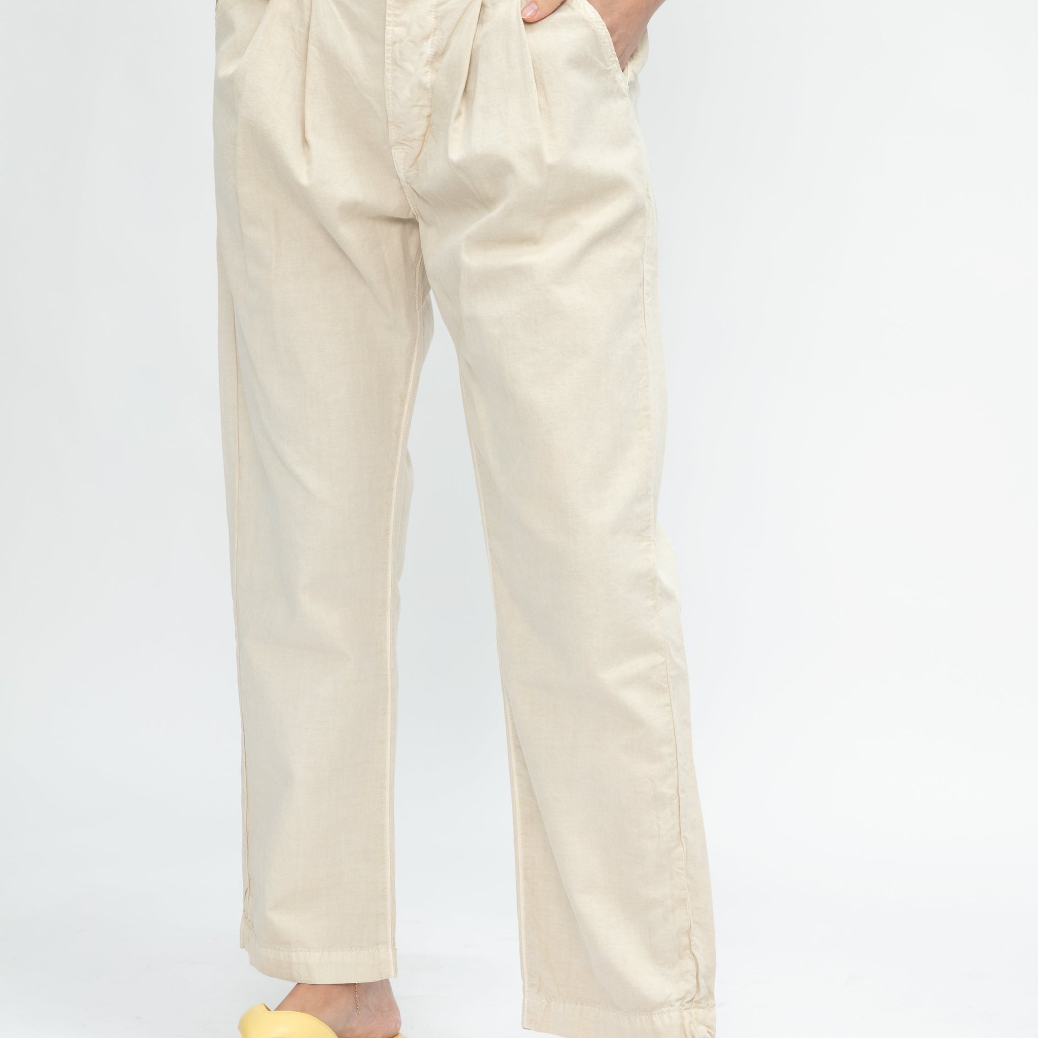 NSF Hayden Pleated Pant in Pigment Flour