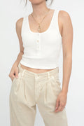 NSF Hayden Pleated Pant in Pigment Flour