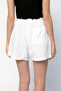 NSF Joey Elastic Waist Easy Short in White