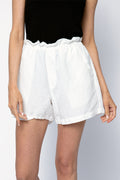 NSF Joey Elastic Waist Easy Short in White