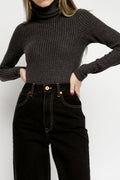 NSF Lani Turtleneck in Charcoal