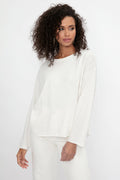 NSF Long Sleeve Loffler Tee in Soft White