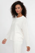 NSF Long Sleeve Loffler Tee in Soft White