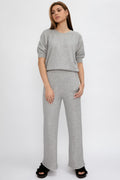NSF Minnie Short Sleeve Pullover in Heather Grey
