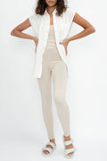 NSF Ruby Button Down Shirt in White