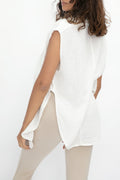 NSF Ruby Button Down Shirt in White