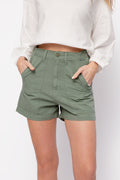 NSF Sabine High Waisted Short in Sulpher Stone