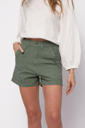 NSF Sabine High Waisted Short in Sulpher Stone