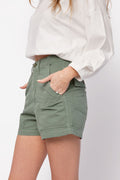 NSF Sabine High Waisted Short in Sulpher Stone