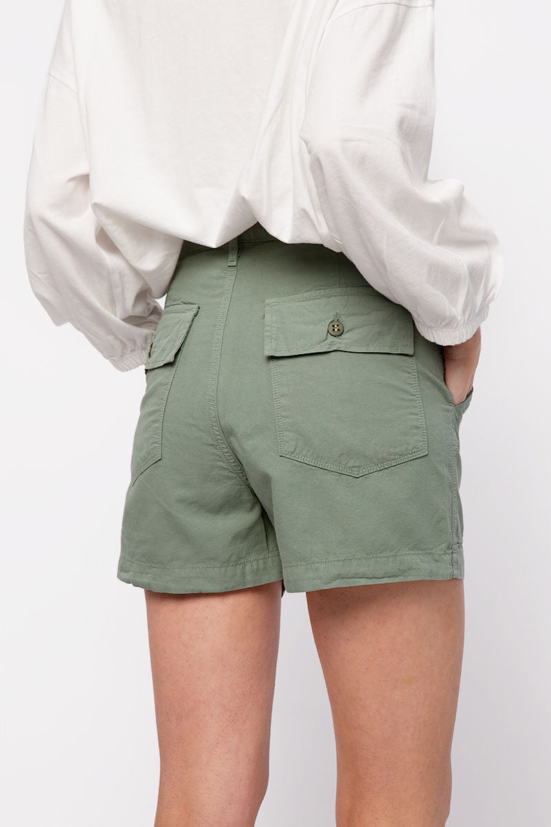NSF Sabine High Waisted Short in Sulpher Stone