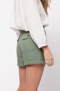 NSF Sabine High Waisted Short in Sulpher Stone