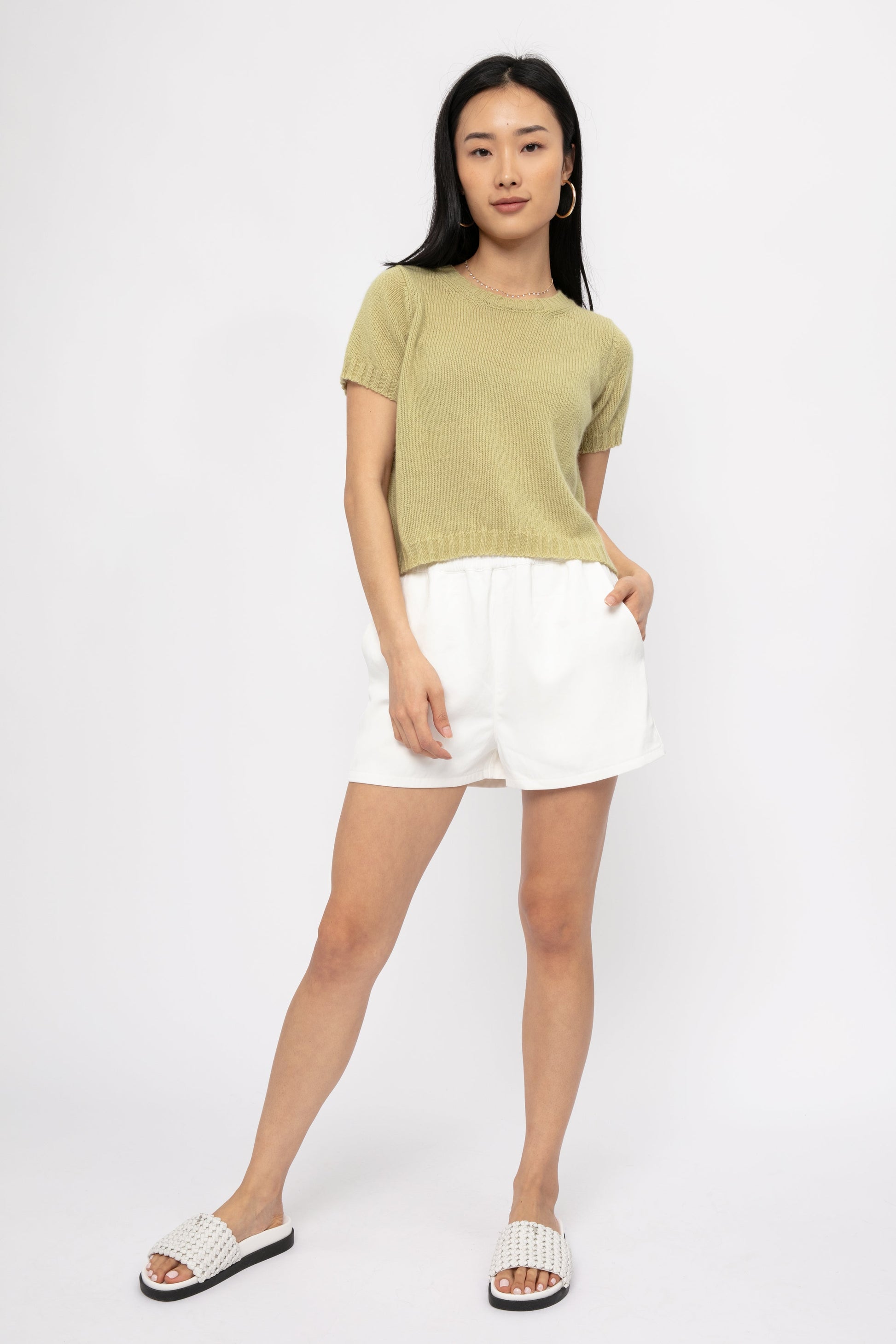 PRIVATE 0204 Cashmere Top in Kiwi