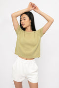 PRIVATE 0204 Cashmere Top in Kiwi