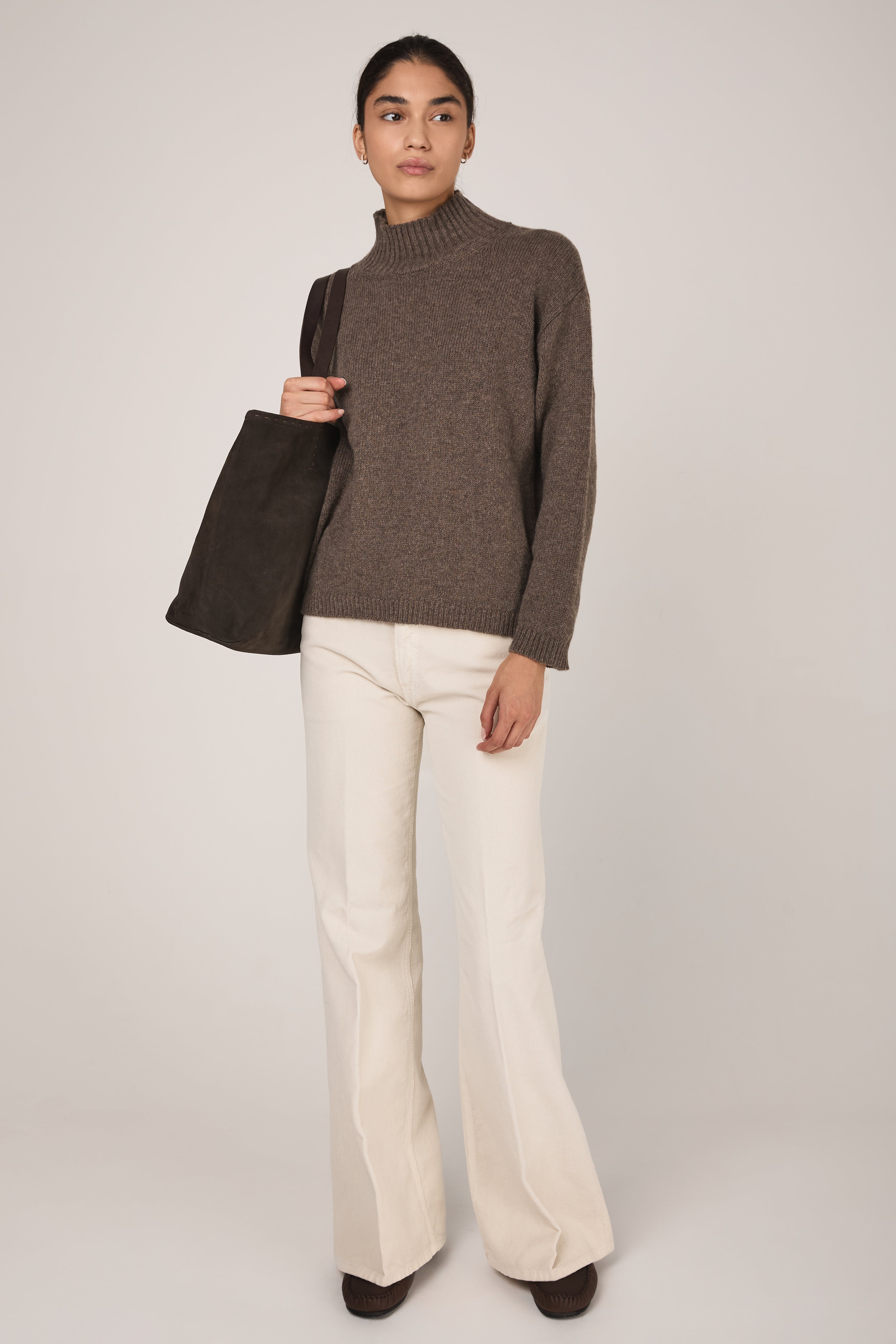Cashmere Turtleneck Sweater in Koff Melange