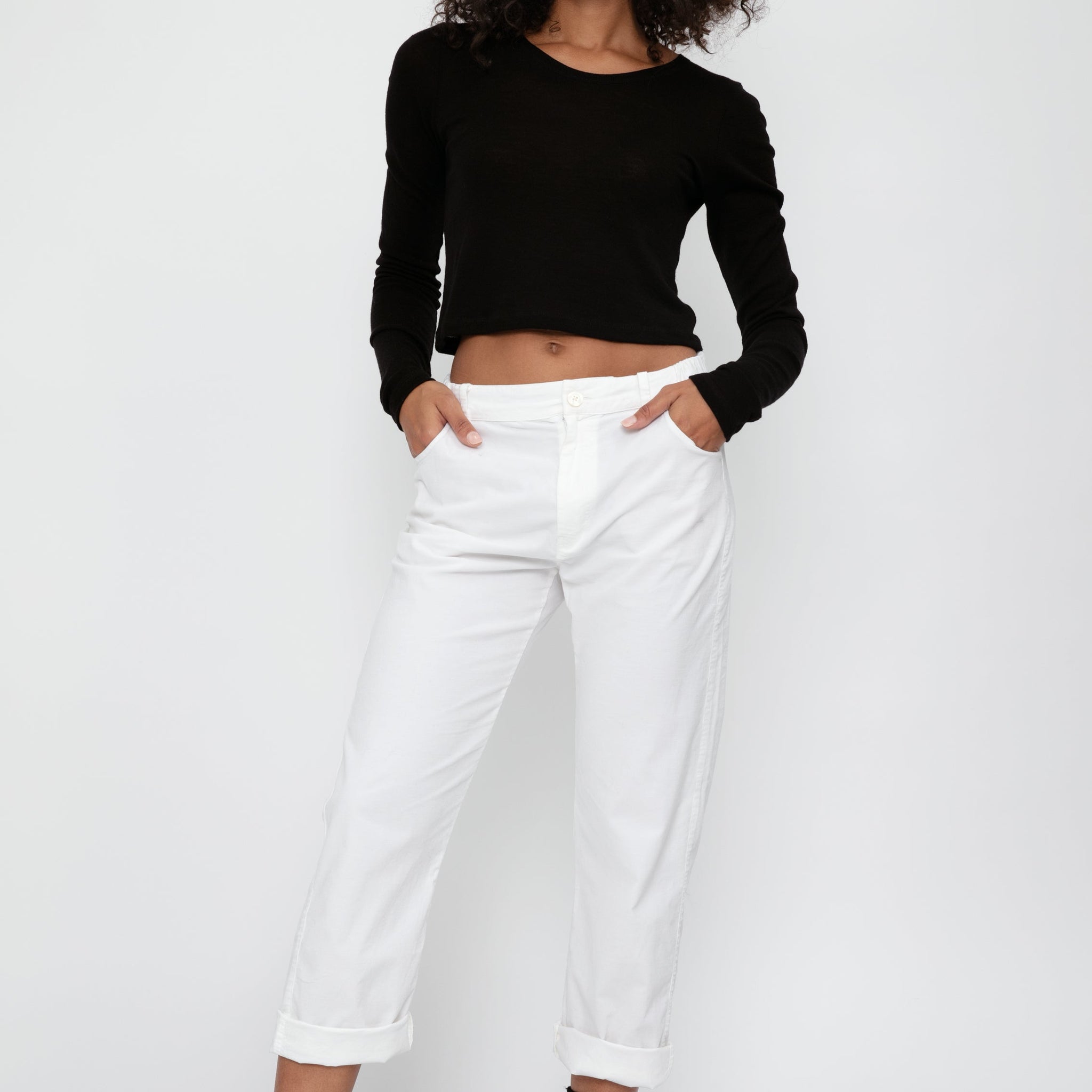 PRIVATE 0204 Cotton Corduroy Trouser in White