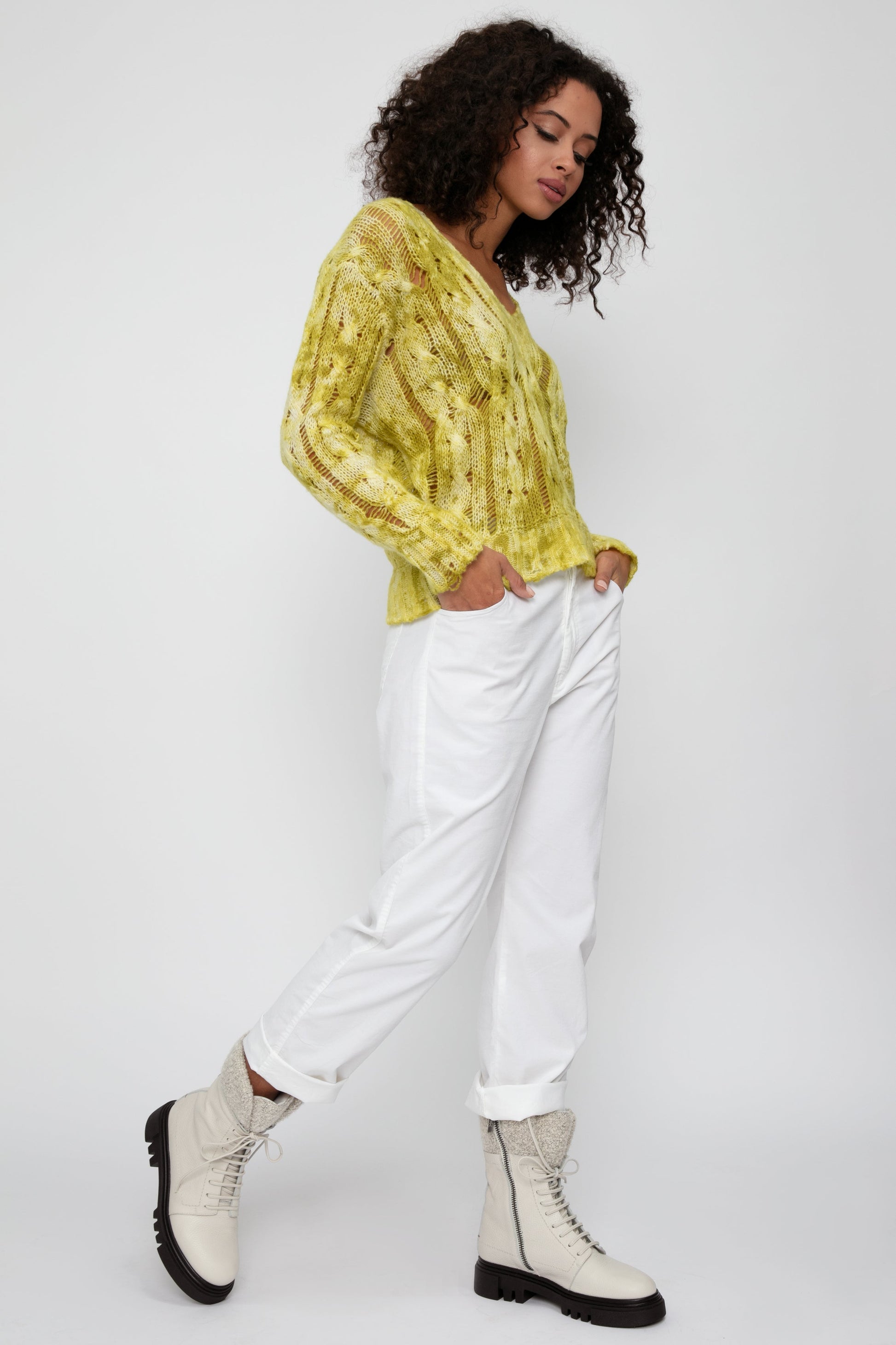 PRIVATE 0204 Cotton Corduroy Trouser in White