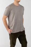 PRIVATE 0204 Cotton T-Shirt in Greige