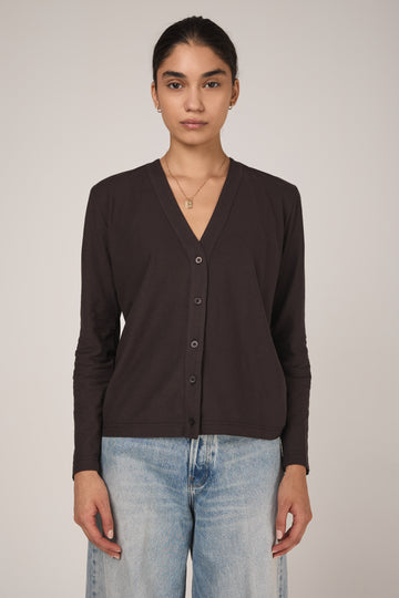 Mini Cotton Crepe Cardigan in Koff