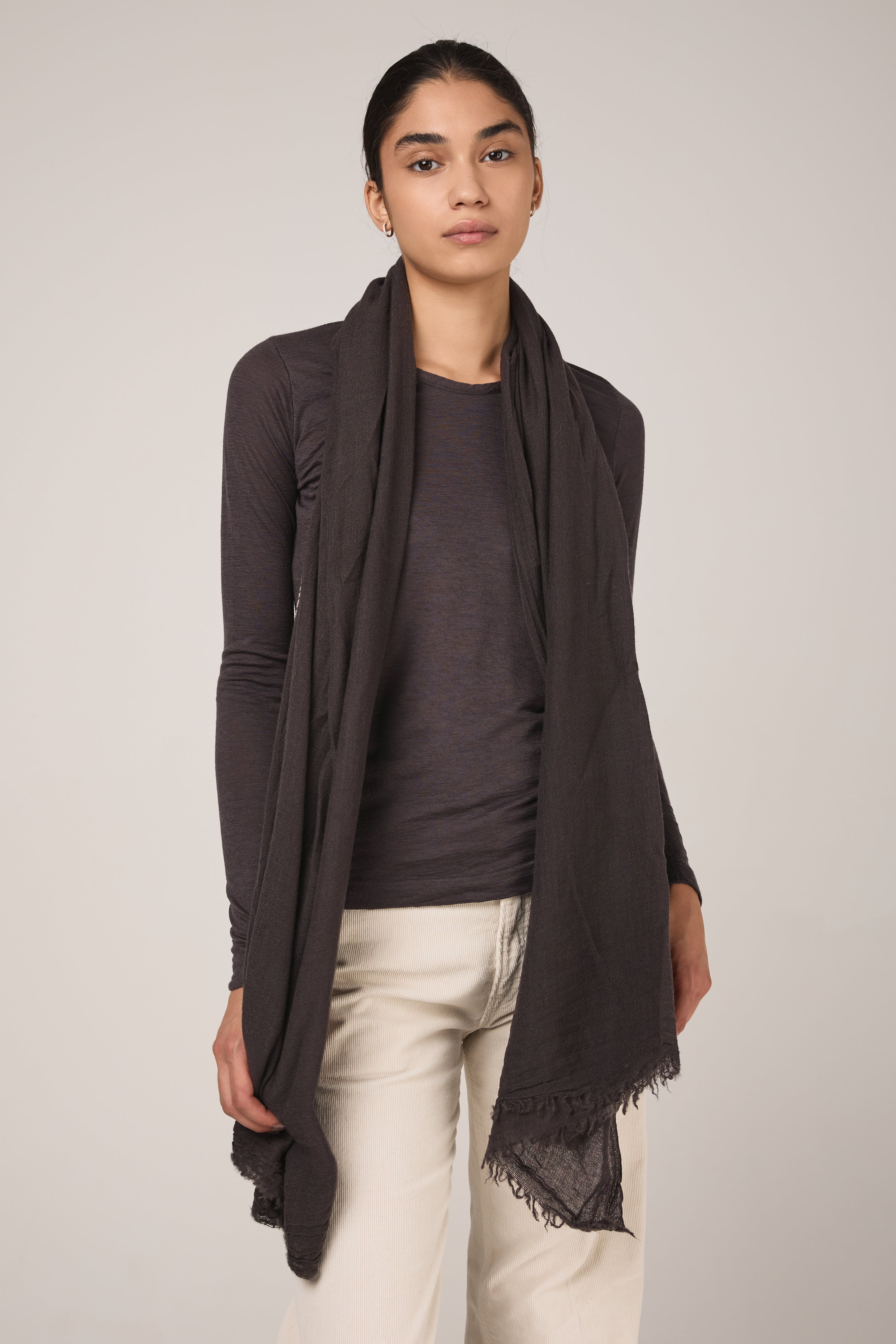 Net Cashmere Scarf in Antra