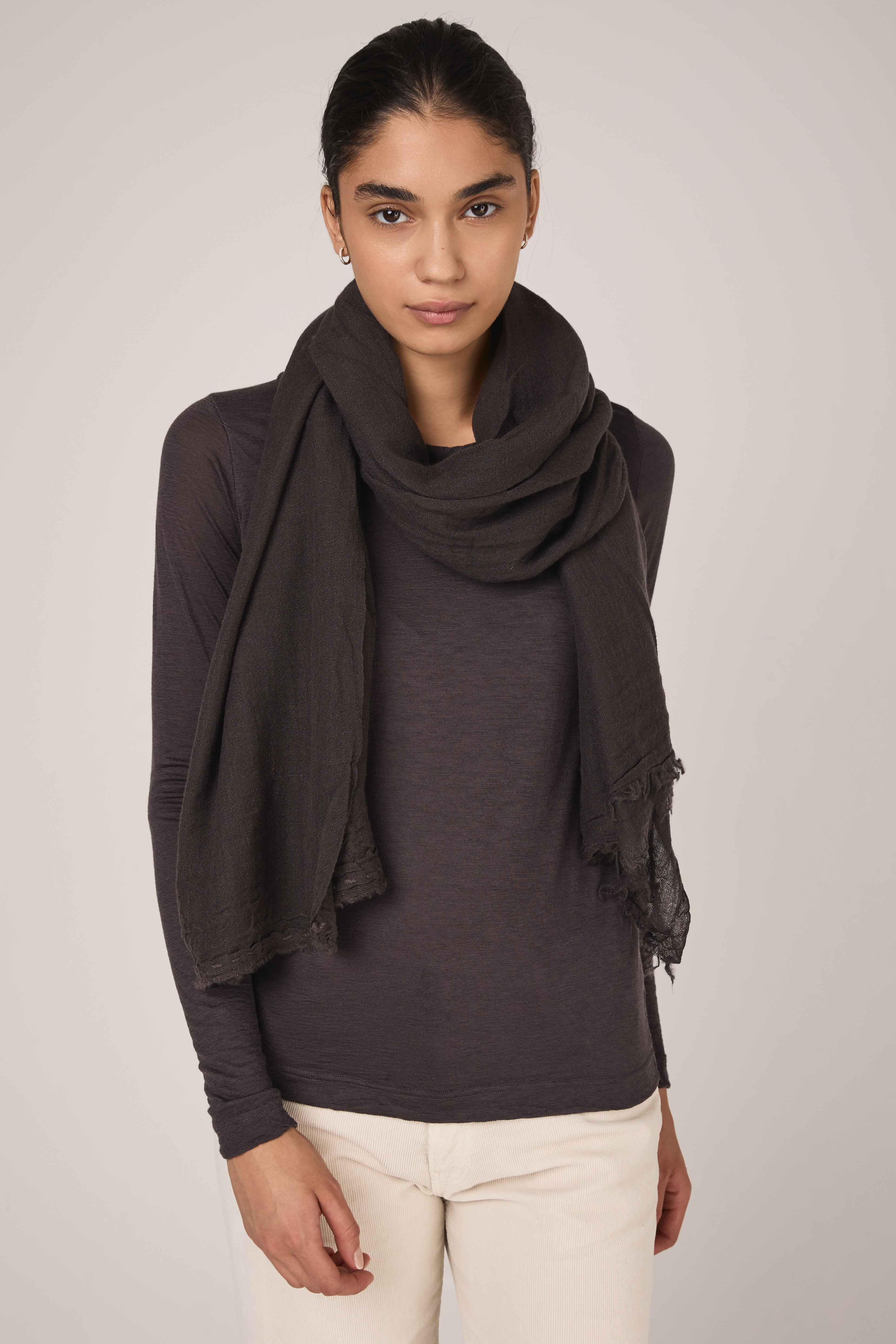Net Cashmere Scarf in Antra