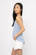 PRIVATE 0204 Silk Camisole in Ciel Blue