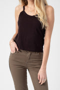 RE/DONE Modern Jersey Tank Top in Black
