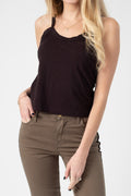 RE/DONE Modern Jersey Tank Top in Black