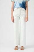 RE/DONE Wide Leg Crop Jean in Bleach Light