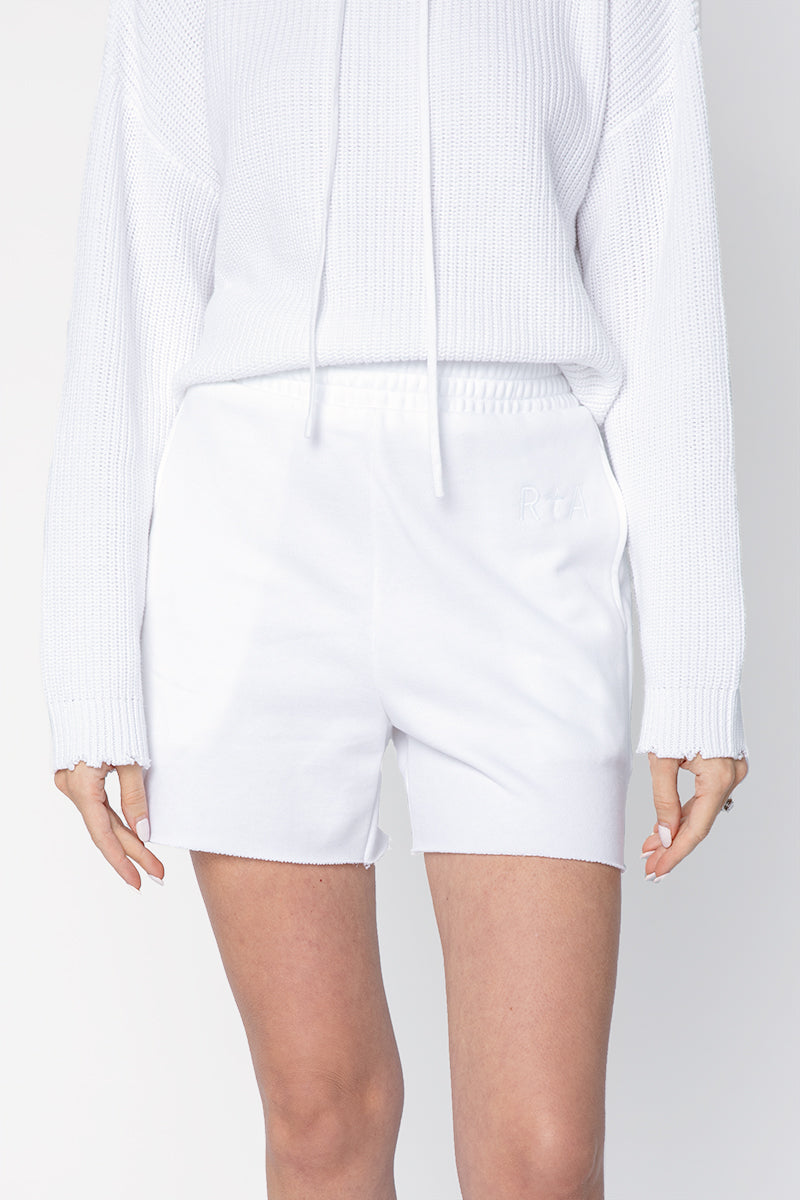 RTA Ilona Sweat Short in White