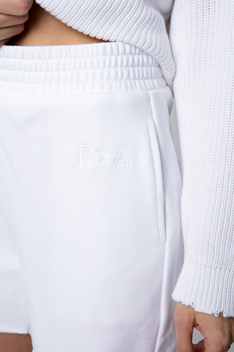 RTA Ilona Sweat Short in White