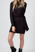 RAG & BONE Draped Shaw Mini Dress in Black