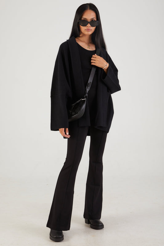 SABLYN Kaden Oversized Cardigan in Black