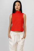 SABLYN Atticus Mock Neck Top in Persimmon