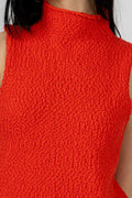 SABLYN Atticus Mock Neck Top in Persimmon