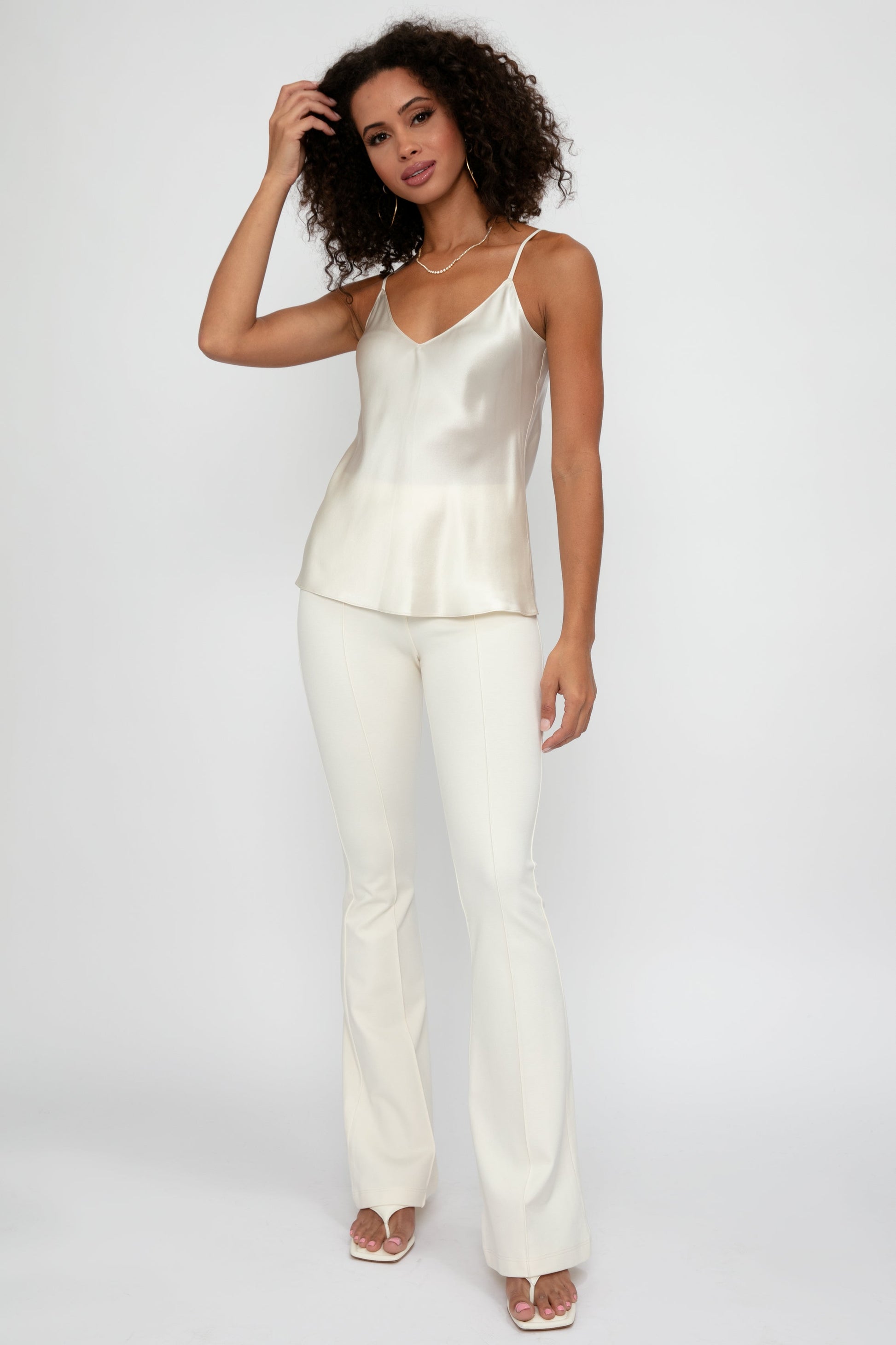 SABLYN Gloria Silk Camisole in Gardenia