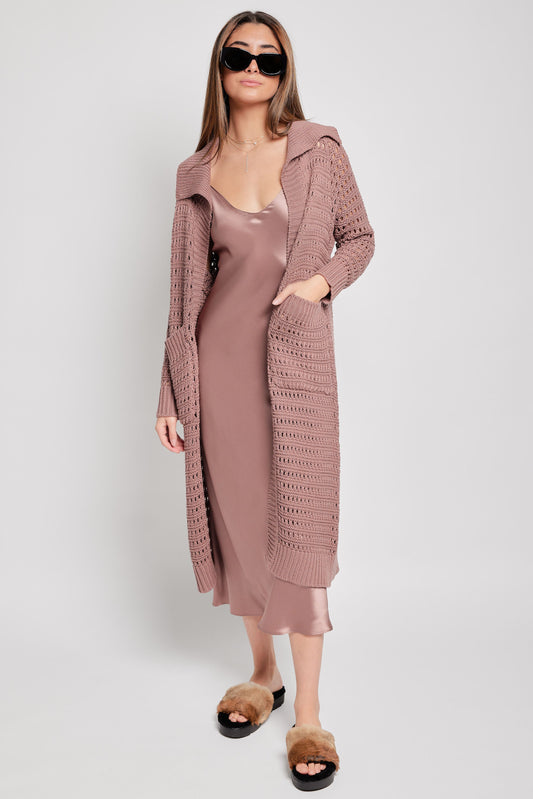 SABLYN Bellemy Cardigan Sweater in Mink