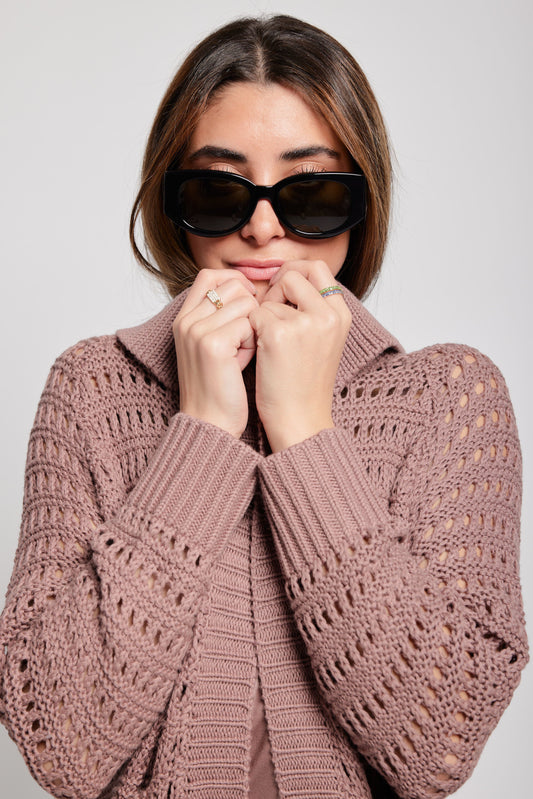 SABLYN Bellemy Cardigan Sweater in Mink