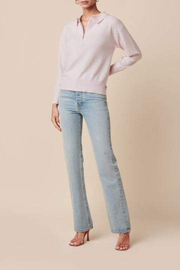 SABLYN Darlene Collar Sweater in Blushing