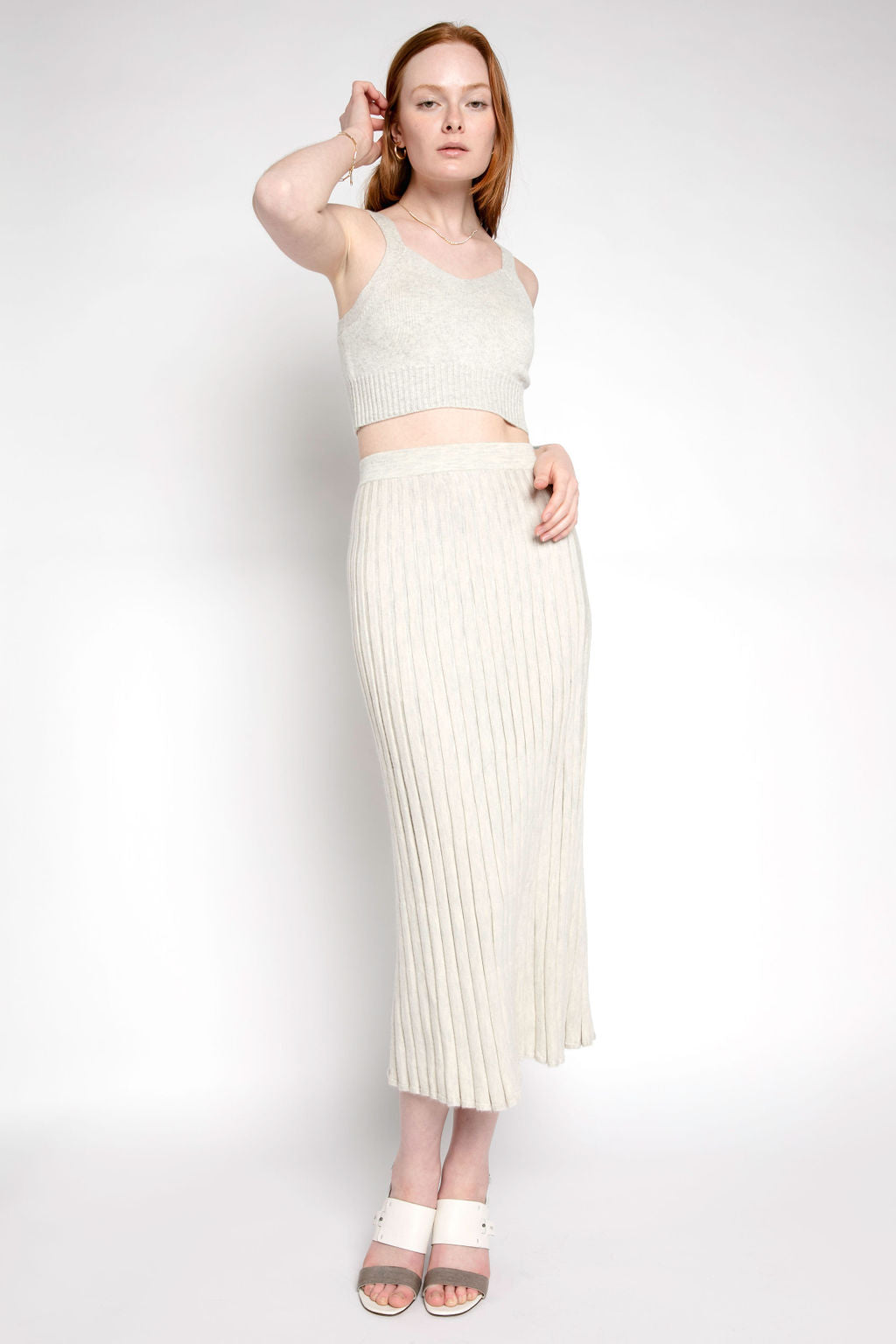 SABLYN Joyce Ribbed Top in Blizzard