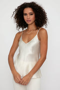 SABLYN Gloria Silk Camisole in Gardenia