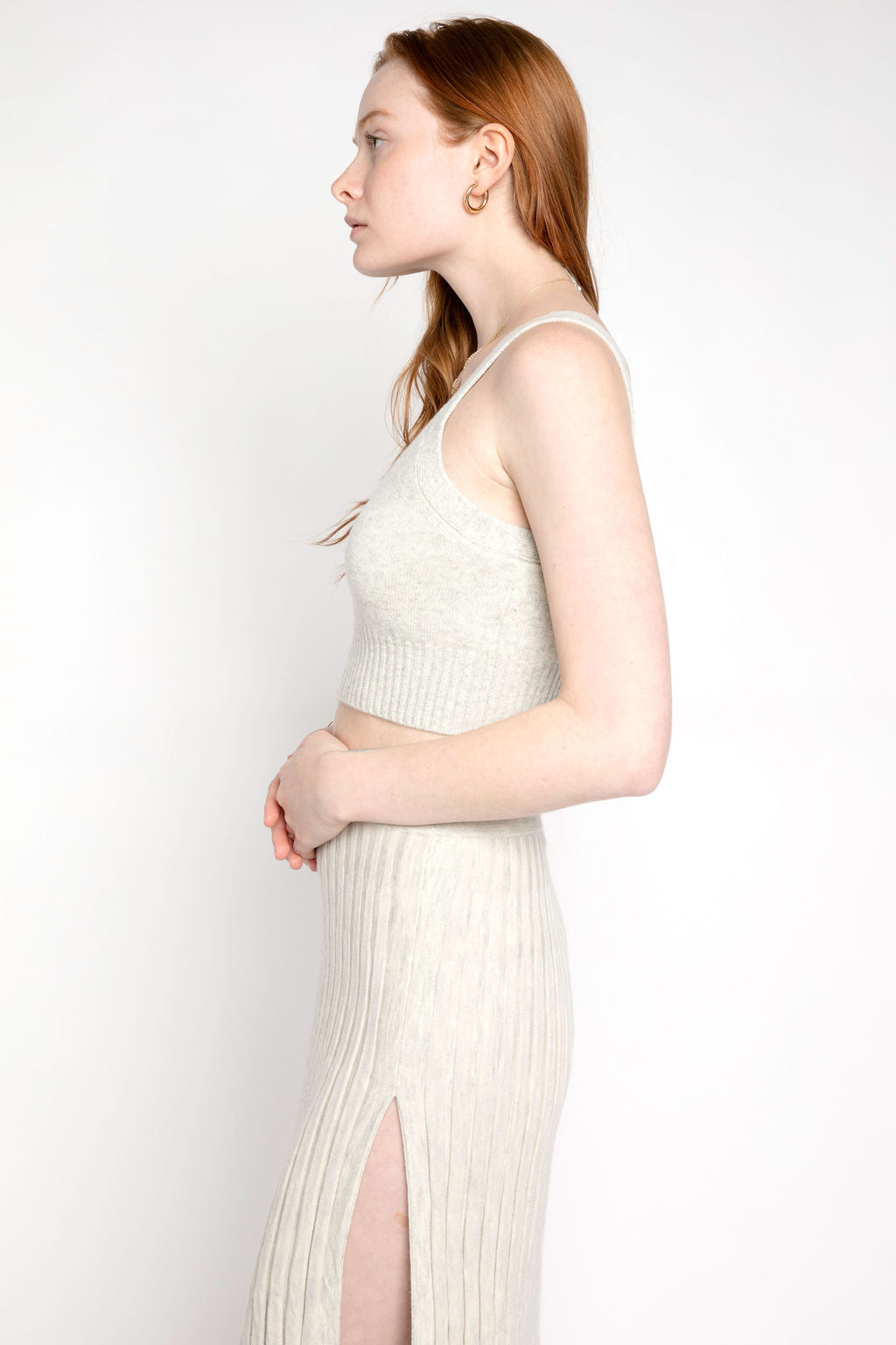 SABLYN Joyce Ribbed Top in Blizzard