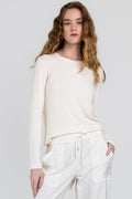 SABLYN Ryder Rib Knit Top in Gardenia