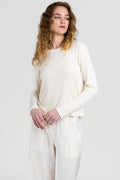 SABLYN Ryder Rib Knit Top in Gardenia