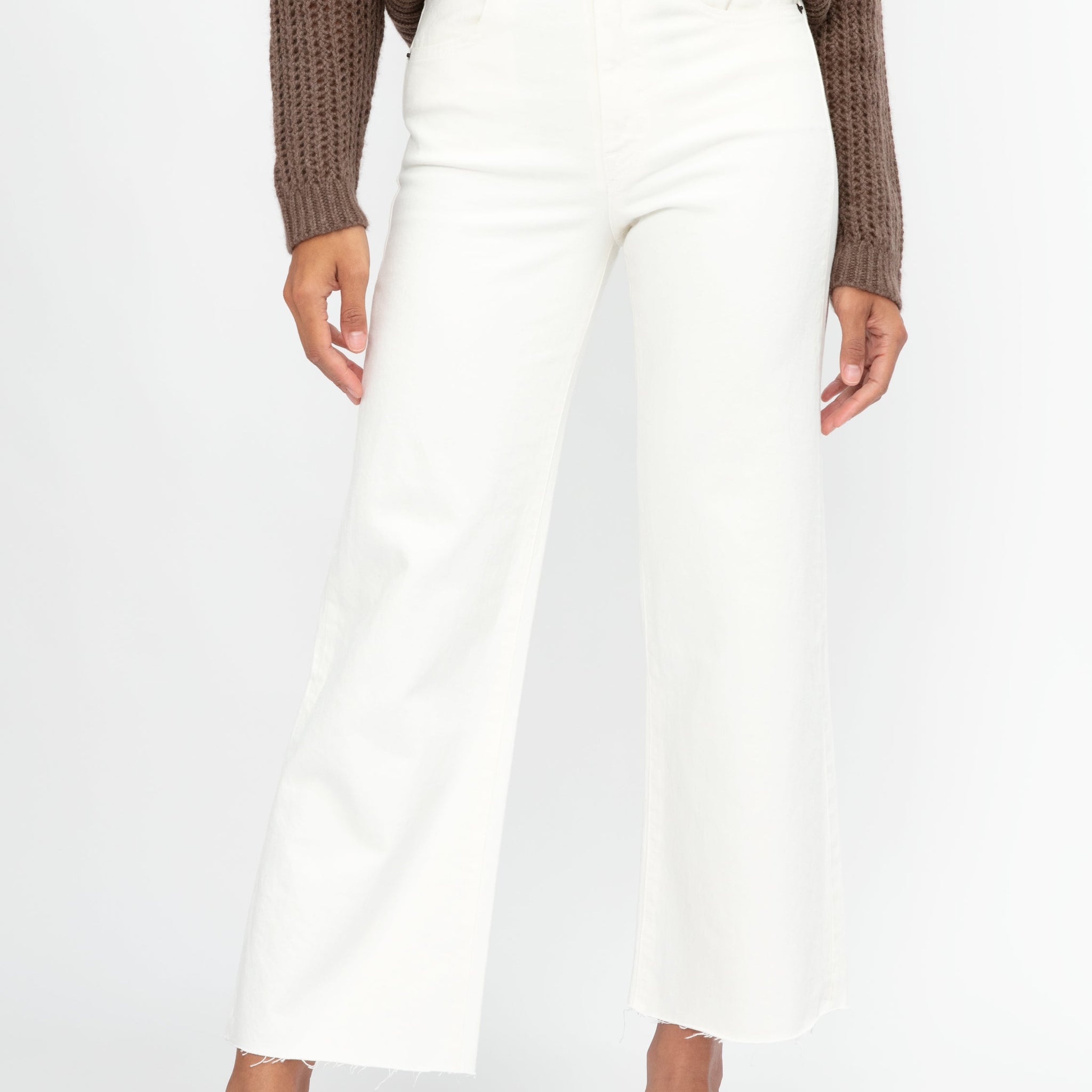 SLVRLAKE Grace Crop Jean in White White