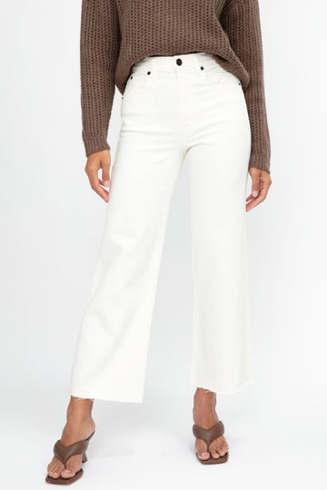 SLVRLAKE Grace Crop Jean in White White