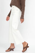 SLVRLAKE Grace Crop Jean in White White