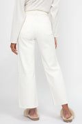 SLVRLAKE Grace Crop Jean in White White