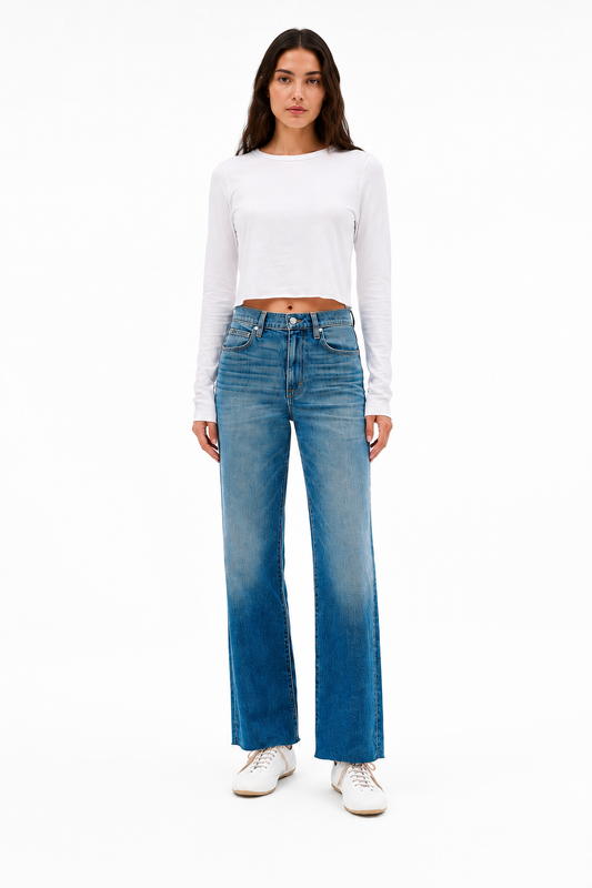 SLVRLAKE Grace High Rise Jean in Laurel Canyon