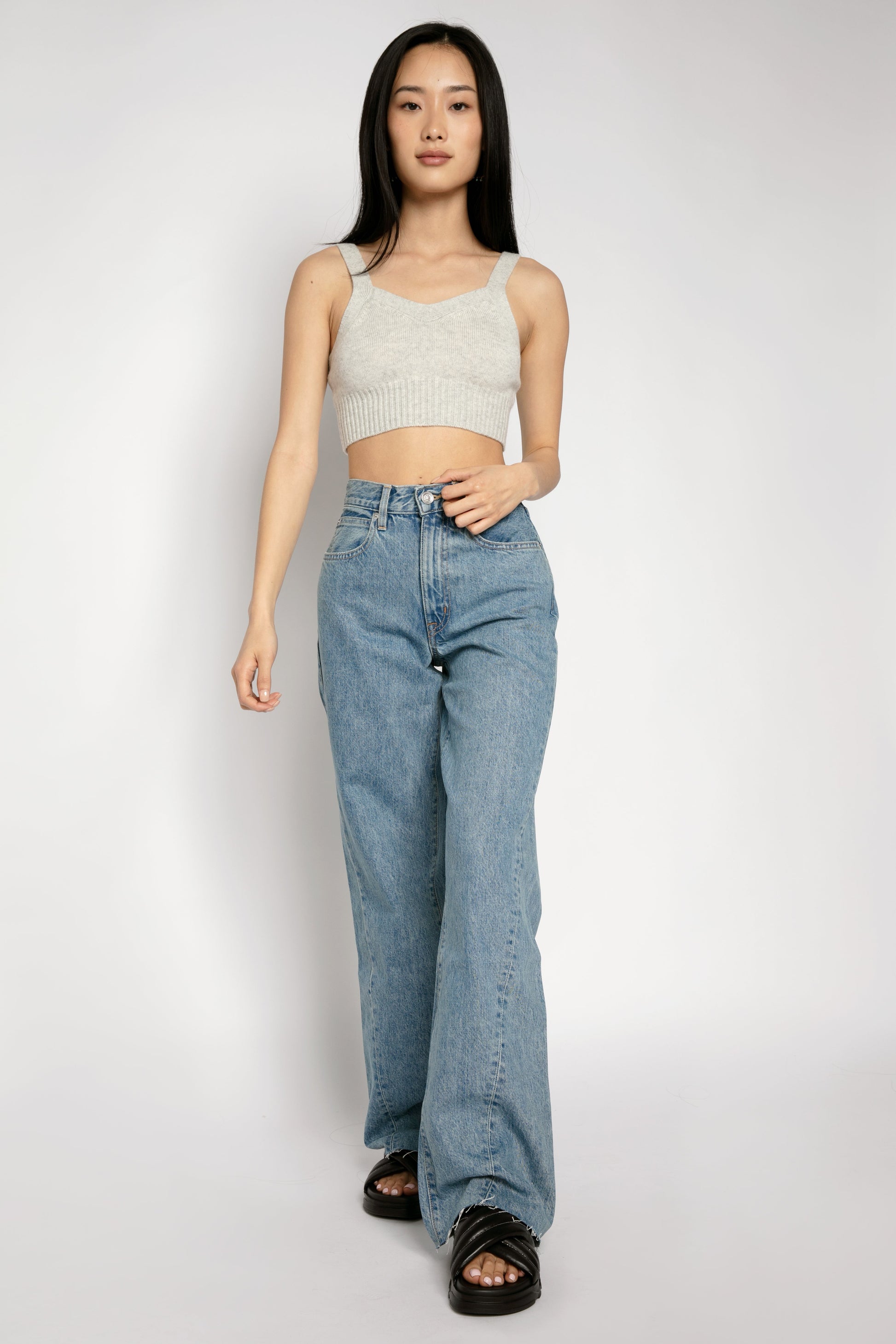 SLVRLAKE Grace Twisted Seam Jean in Fool for Love